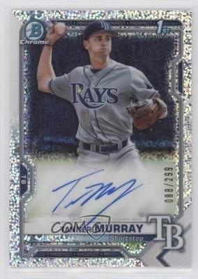 2021 Bowman Chrome Prospect Speckle Refractor 88/299 Tanner Murray Auto ni4