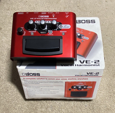 BOSS VE-2 Vocal Harmonist Digital Vocal Harmonizer Effects Pedal w/ Box, Manual