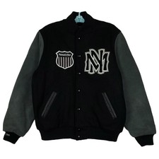 Mitchell & Ness Medium Varsity Jacket Chenille Logos Bl