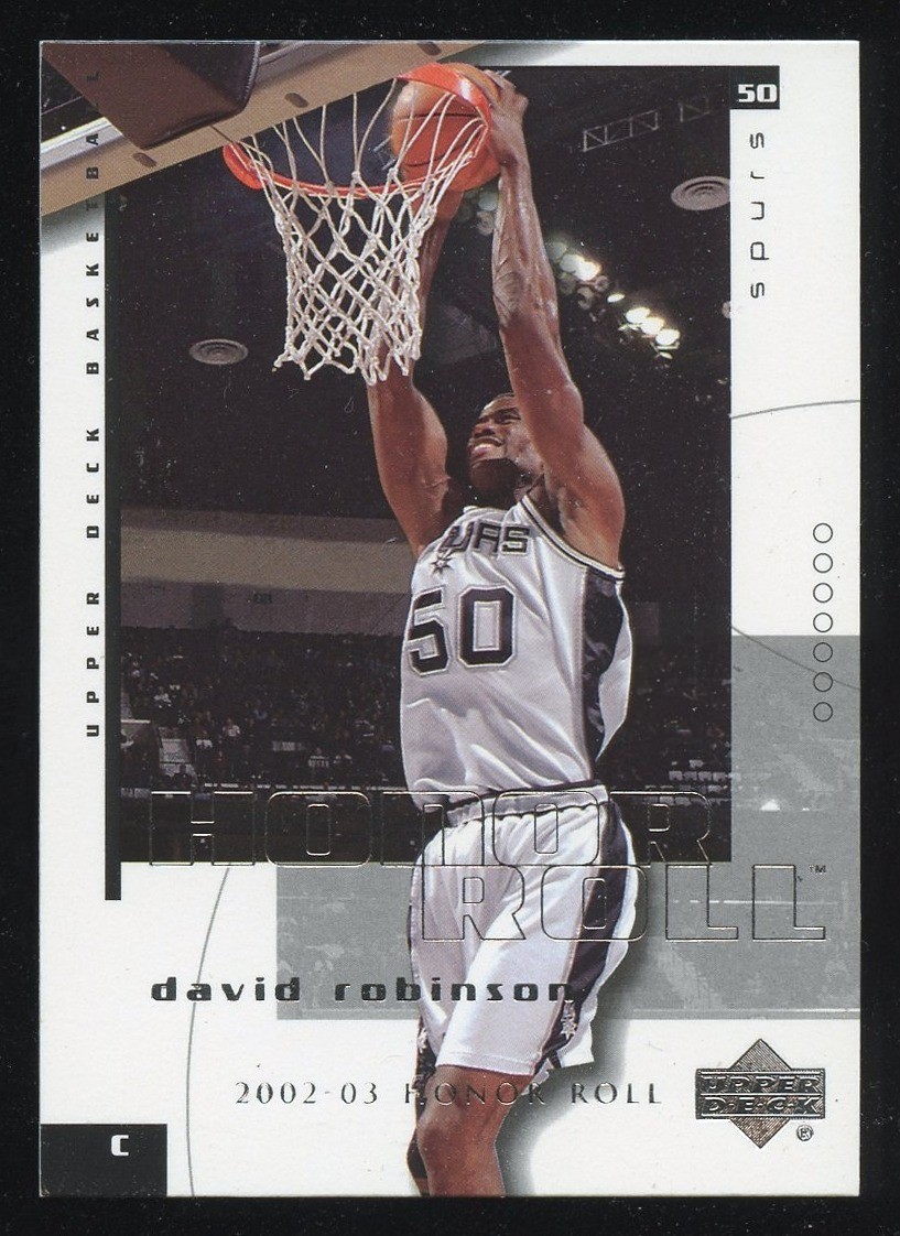 2002-03 Upper Deck Honor Roll #75 David Robinson