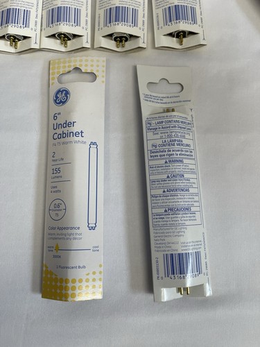 GE 6" Under Cabinet Fluorescent Bulb F4 T5 Warm White 140 Lumens 4W .6D (Lot 12) - Picture 8 of 8