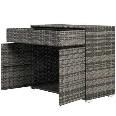 Outdoor Towel Rack Storage Pool Toy Cabinet Bar Table for Cushion Swimming Pool