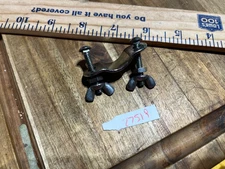 vintage Penn fishing reel nickel plated brass  rod clamp (27519)