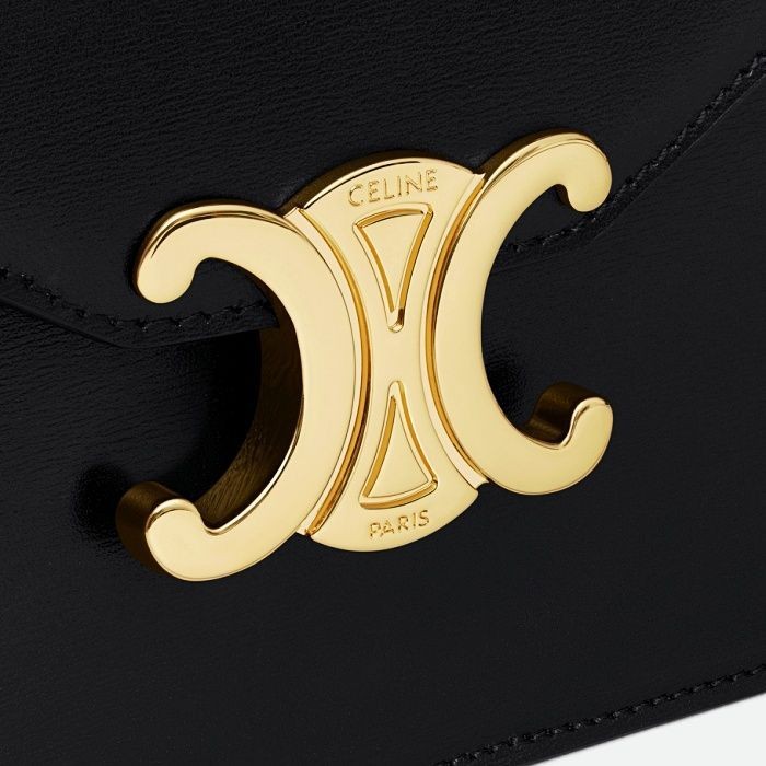 Celine Margo Chain Wallet Shiny Calf Black 10L033DPV38NO 75481765 [U] image 5