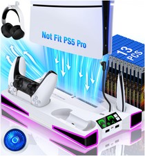 PS5 Stand Cooling Station for PS5/PS5 Slim Console, PS5 Accessories Vertical ...