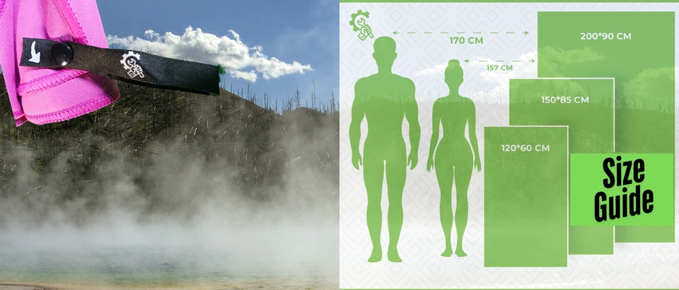 Telo Mare in Microfibra - Telo Nuoto Asciugatura Rapida - Microfibra Leggera XXL - Immagine 4 di 4