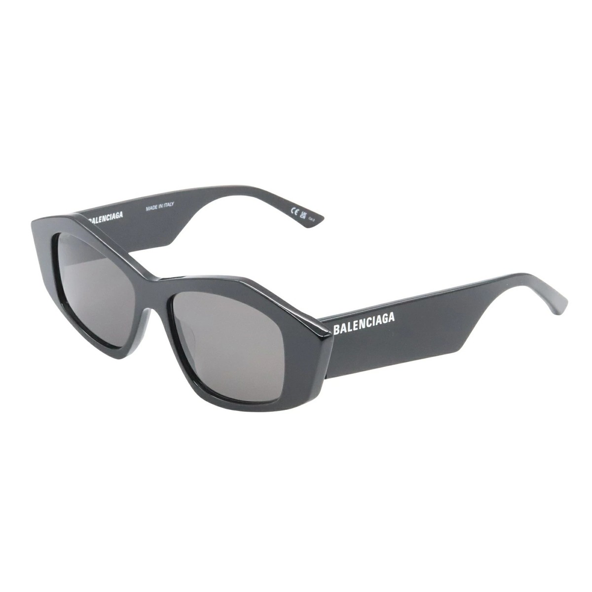 Balenciaga BB0106S 001 Black Geometric Cat Eye Sunglasses  display picture 1
