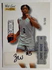 2022 WILD CARD MATTE ZAIRE WADE ROOKIE PREMIUM AUTO BLUE #MB-A #79/100