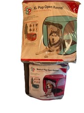 New 2 Sport Pet Pop Up Open Kennels Medium For Up To 50lbs  XL Up To 70 Lbs