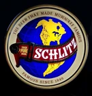 Vintage 1977 Two-Sided Schlitz Beer Globe Lighted Sign