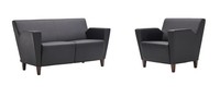 Design Sofa 2 Sitzer Sessel Couch Polster Luxus Modern Leder Couchen Sofas