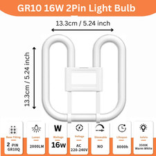 16w, 28w, 38w 2D Butterfly CFL lamp GR10q Warm white 3500k  4 & 2 pin Light Bulb