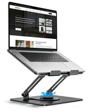 360  Rotating Laptop Stand for Desk,Adjustable Notebook Riser