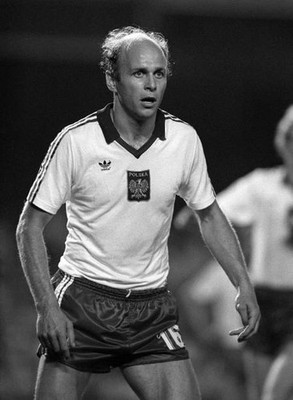 1982 World Cup Poland 3 v Belgium 0 Poland's Grzegorz Lato during - Old Photo