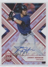 2018 Panini Elite Extra Edition Status Red Die-Cut 66/75 Jimmy Herron Auto 0g4