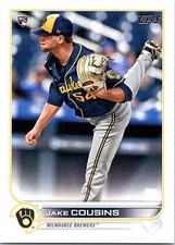 Jake Cousins 2022 Topps #20 Milwaukee Brewers RC
