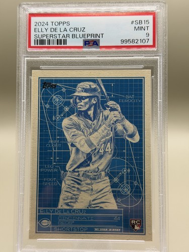 2024 Topps Series 1 - Superstar Blueprint Elly De La Cruz #SB-15 (RC) PSA 9 MINT