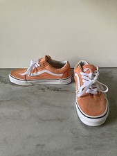 Vans Old Skool Peach Suede Canvas Lace Up Skate Shoe Women 7 Mn 5.5 Off The Wall
