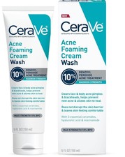 Cerave Acne Foaming Cream Wash Max Strength 10 Bpo 5oz