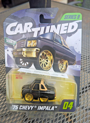 Donk'D 1/64 Car Tuned 75 Chevy Impala Black New in Box Series 9 #04 Combined Shi