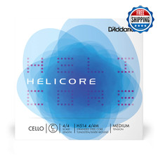 D'Addario Helicore Cello C String 4/4 Medium Tension H514 Stranded Steel Core
