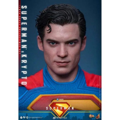 INSTOCK Hot Toys MMS812 Super Man Superman & Krypto 1/6 Action