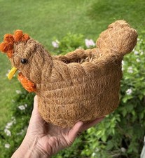 Maceta boho ramita de paja maceta nido de pájaro de colección