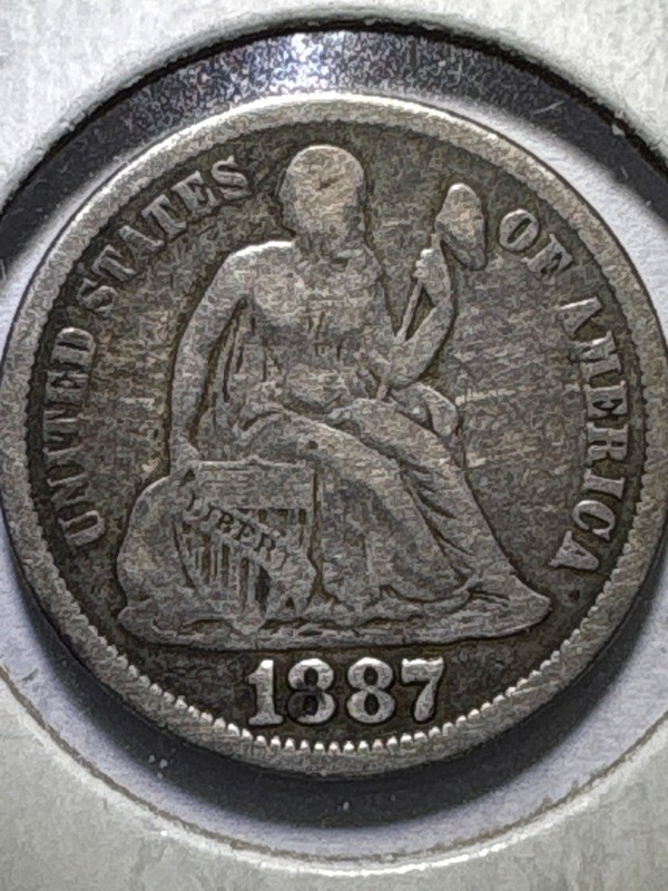 1887 Liberty Seated Dime