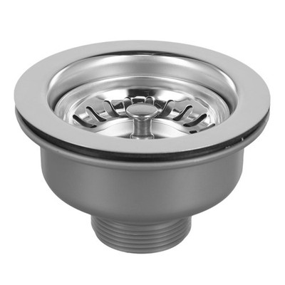 Stainless Steel Sink Flange and Strainer Classic and Efficient 114mm Drain Size