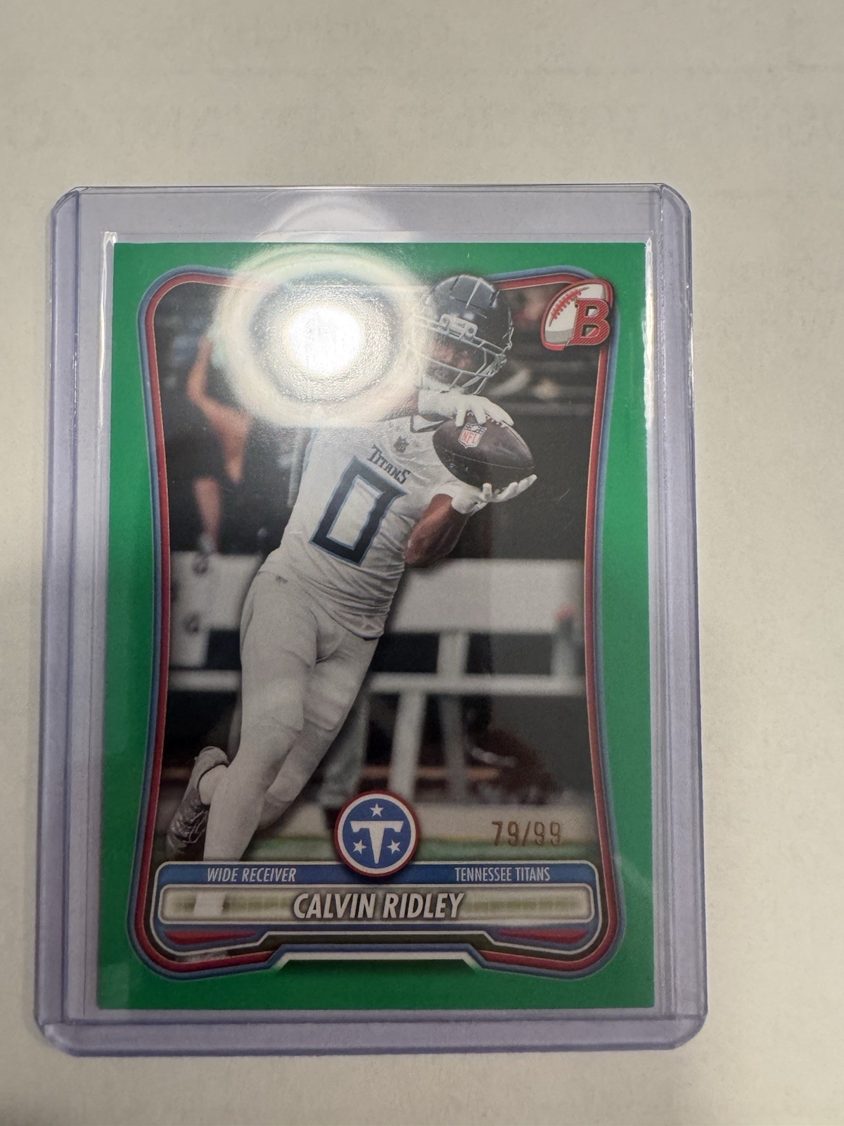 2026 Bowman Football Calvin Ridley Green Paper #96- 79/99