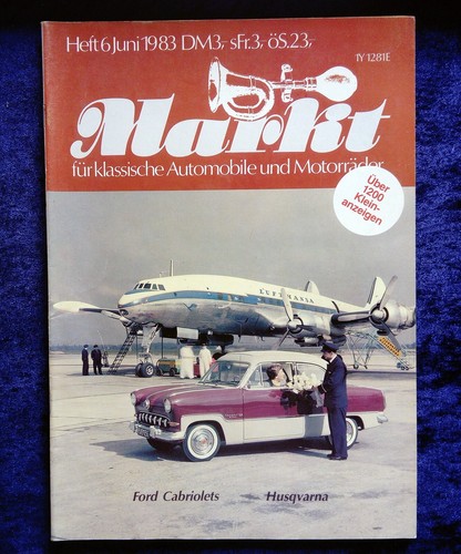 Oldtimer Markt 6.1983  Ford Cabriolets, Husqvarna Motorräder, Lloyd Arabella
