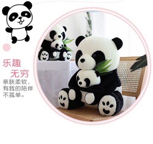 Giant Panda Plush Toy Soft Stuffed Doll Plushie Throw Pillow Kids Birthday Gift - Bild 7 von 21