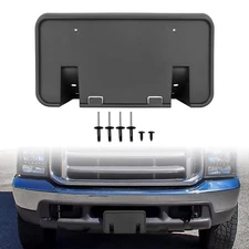 Front Bumper License Plate Bracket Holder Frame For Ford Super Duty F250 1999-04