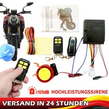 12 Volt Universal Alarmanlage mit Motorstart + 2 Handsender f&uuml;r Motorrad Roller