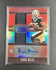 Kendre Miller- 2023 Panini Legacy - Futures Dual Patch Auto Ruby #FDA-22 /100