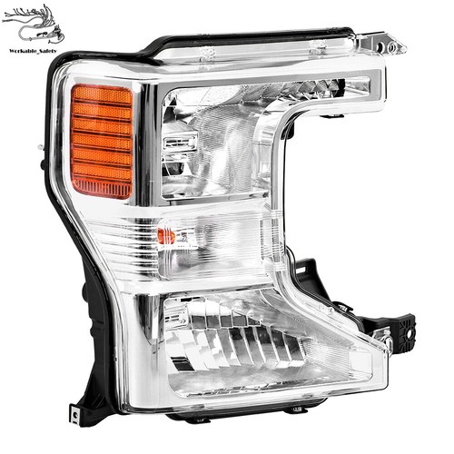 Conjunto de faros de pasajero para Ford F250 F350 SuperDuty 2020-2022 cromo halógeno - Imagen 5 de 12
