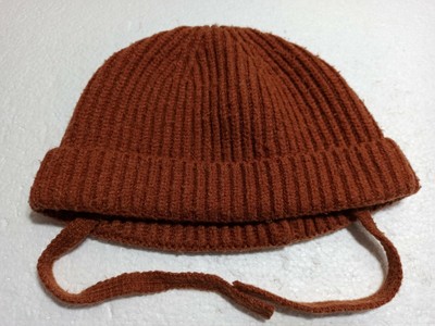 Zara Brown Beanie hat One Size Lined 