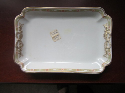 Haviland Limoges Relish Tablett, NY Central Line Railroad China
