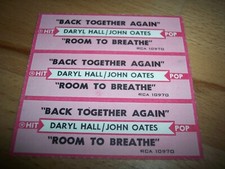 3 Daryl Hall John Oates Back Together Again/Room To Breathe Jukebox Title Strips