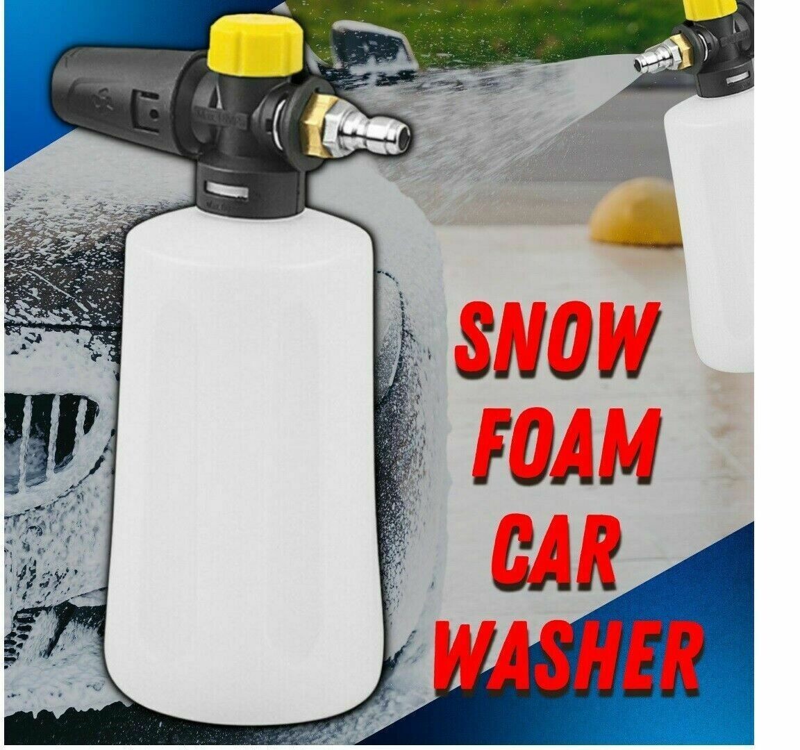 Car Cleaning Wash Pressure Washer Snow Foam Lance Cannon Sprayer Gun Soap Bottle