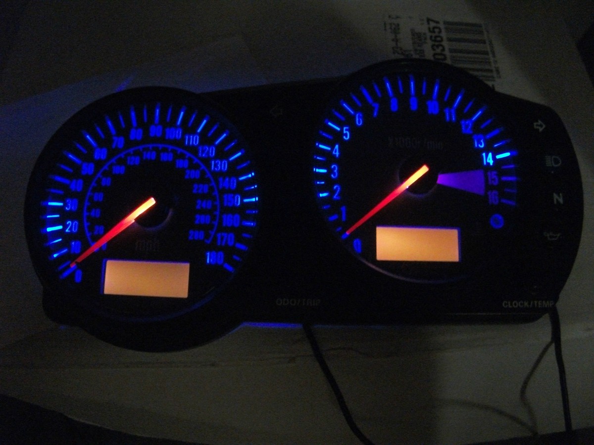 led clock upgrade kit lightenUPgrade GREEN zx6r 636 A1P J1 and J2