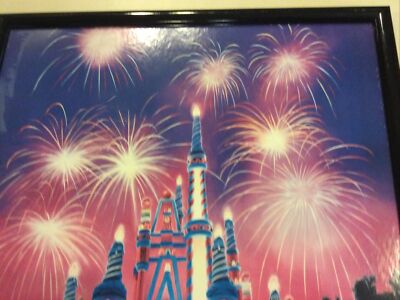 Walt Disney World Magic Kingdom 25 magical years framed poster