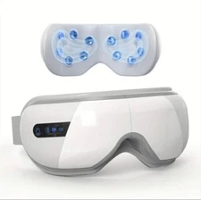 Relax with White Heated Eye Massager w/ Bluetooth Music! Brand New-Sealed Box!!