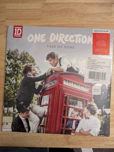 One Direction Take Me Home UO Exclusive CLEAR White Swirl 2x LP Vinyl SEALED