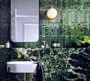 Tile Samples Levent Green Moroccan, Green Floor Tile Bathroom