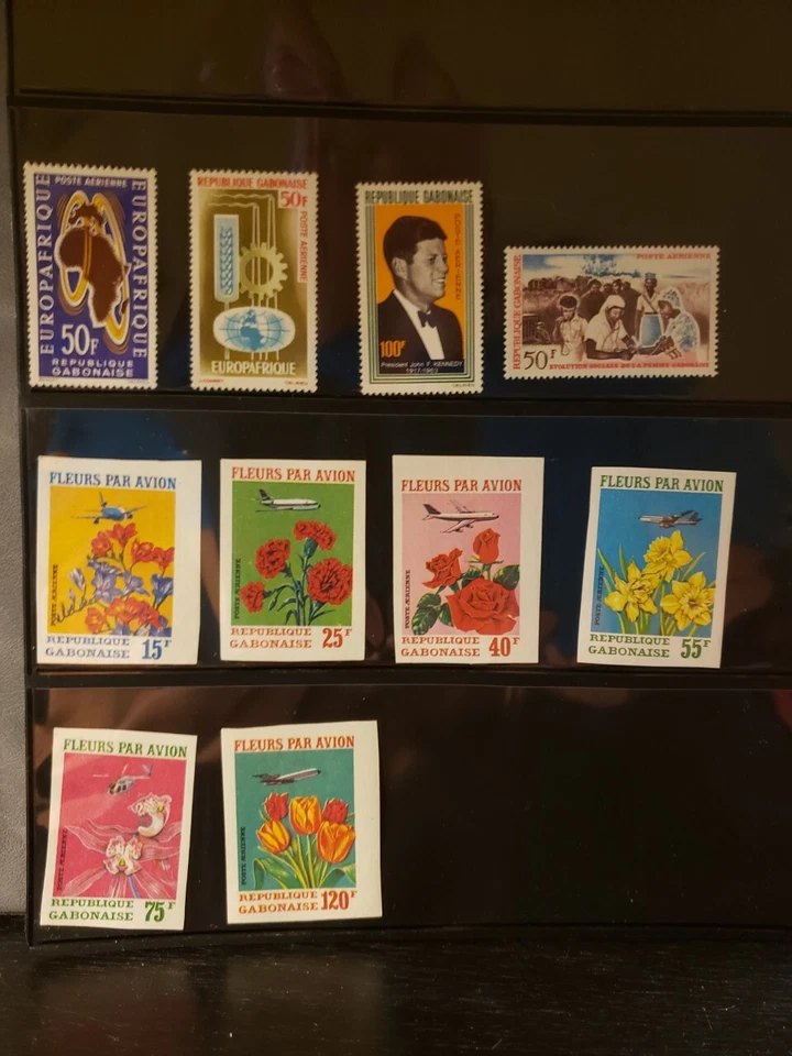 加蓬航空邮件邮票 68 张套装 - 全新邮票 - 请参阅清单详情 — 第 2/4 张图片