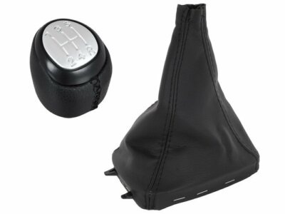 Schaltknauf Knauf 5-Gang + Schaltmanschette Rahmen für Saab 9-3 ab 2003-2012