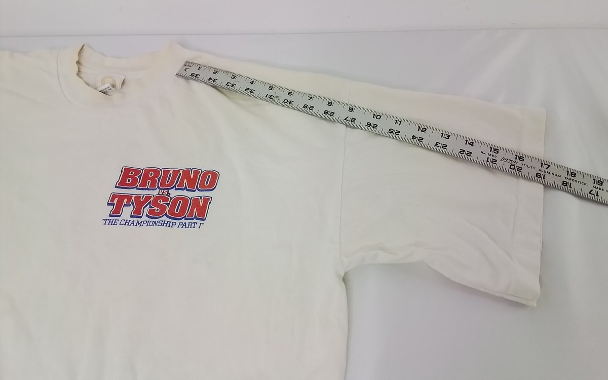 Vintage Bruno vs Tyson T-Shirt XL White The Championship Vintage Bruno vs Tyson T-Shirt XL White The Championship