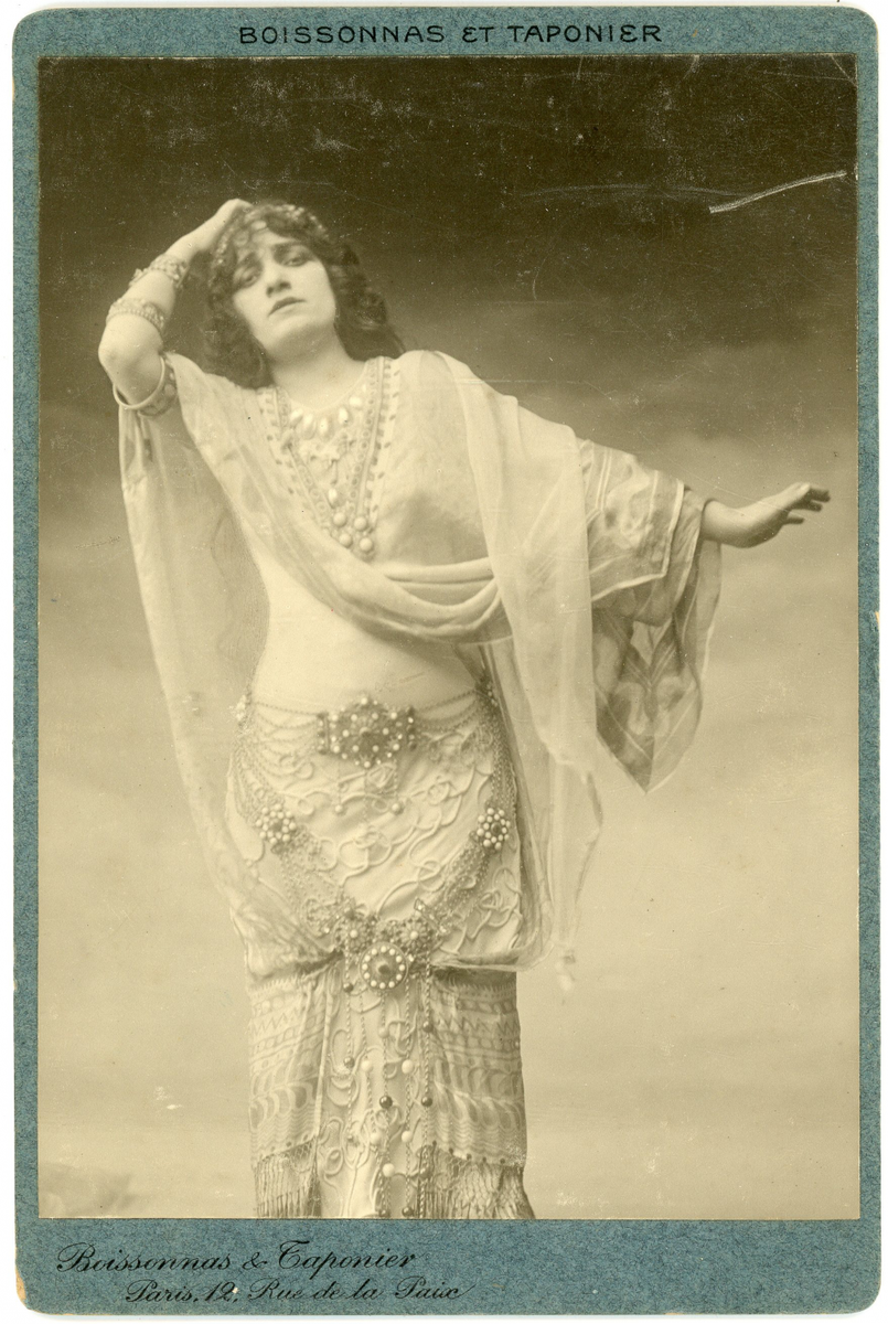 Actrice à identifier Vintage Print Tirage argentique 11x16 Circa 1900