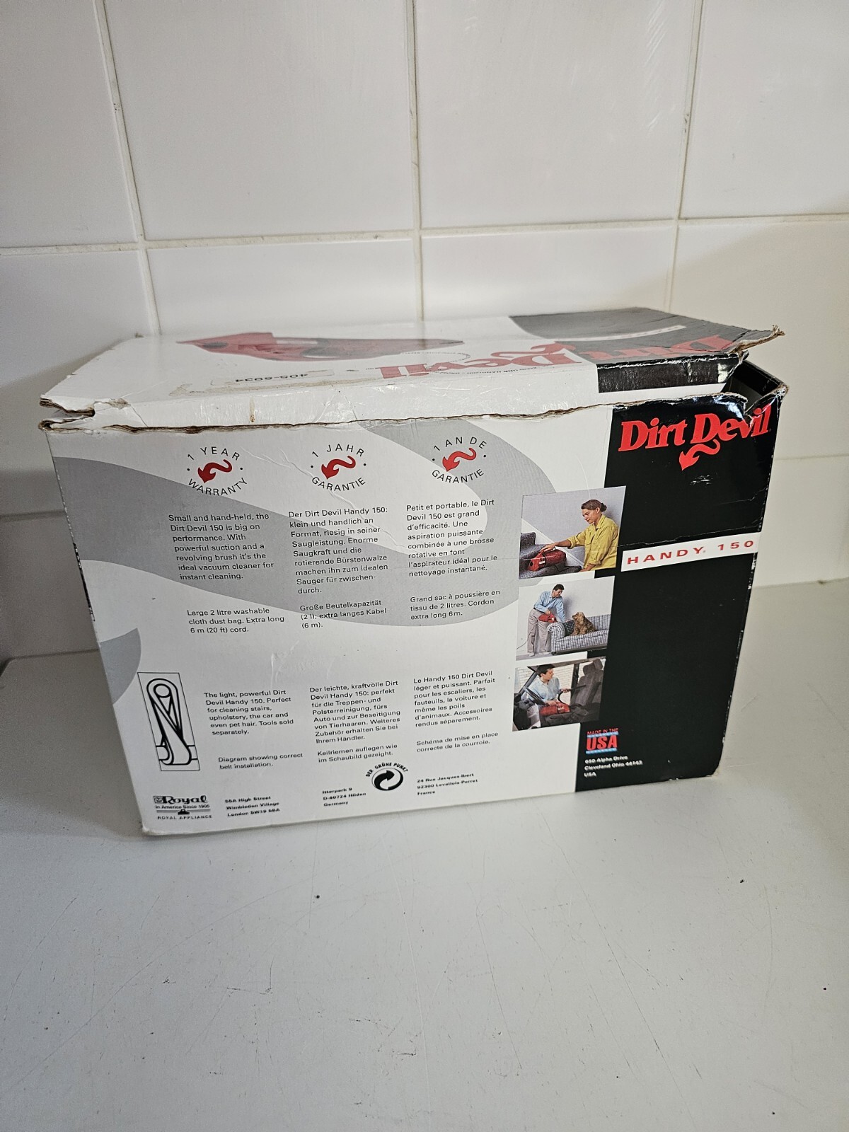 Dirt Devil Handy Zip Handheld Vacuum Cleaner Car Caravan Motorhome eBay